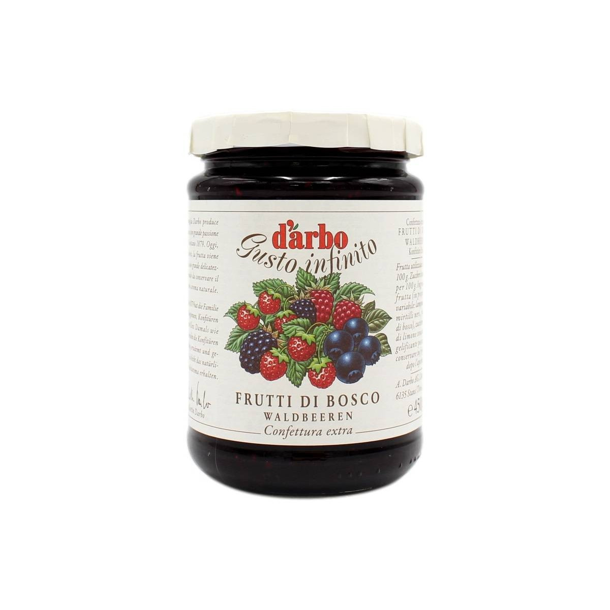 D'Arbo Confettura Extra Di Frutti Di Bosco 450 Gr