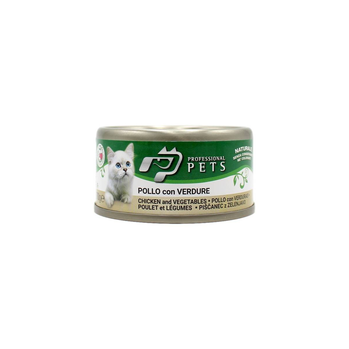 PROFESSIONAL PETS GATTO POLLO CON VERDURE 70 GR