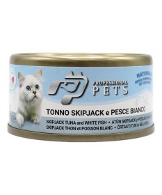 PROFESSIONAL PETS GATTO TONNO E PESCE BIANCO 70 GR