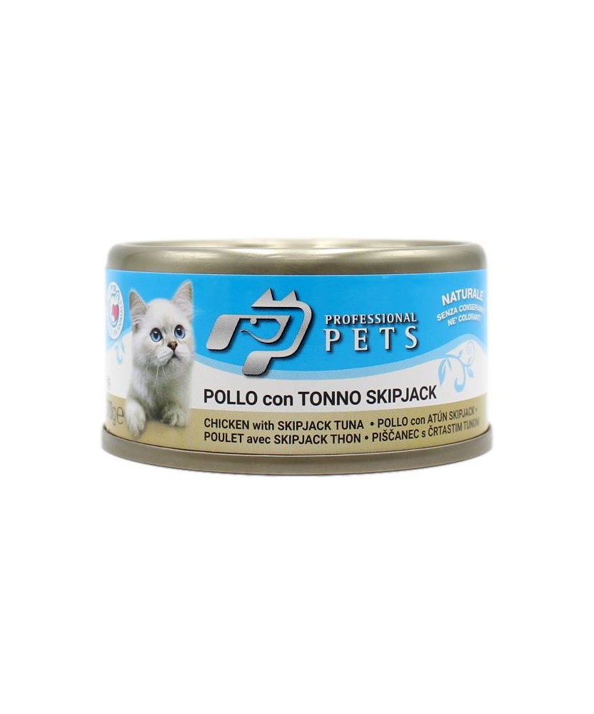 PROFESSIONAL PETS GATTO POLLO E TONNO 70 GR
