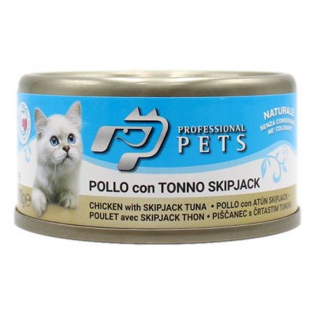PROFESSIONAL PETS GATTO POLLO E TONNO 70 GR