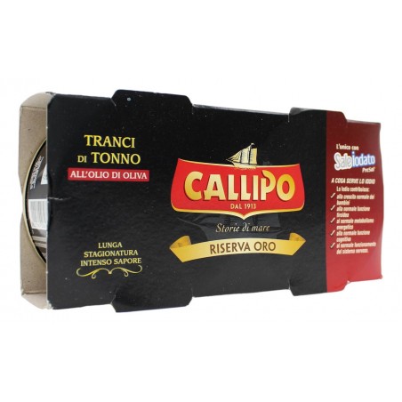 CALLIPO TRANCI DI TONNO ALL'OLIO DI OLIVA 2X160 GR