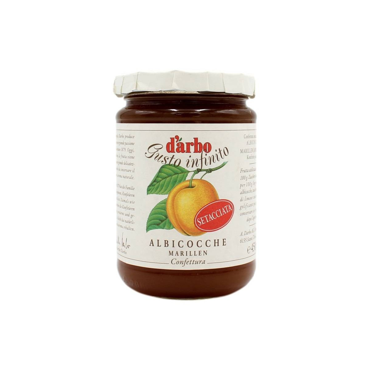 D'ARBO CONFETTURA DI ALBICOCCHE SETACCIATA 450 GR