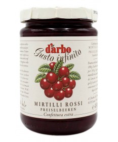 D'ARBO CONFETTURA EXTRA DI MIRTILLI ROSSI 450 GR