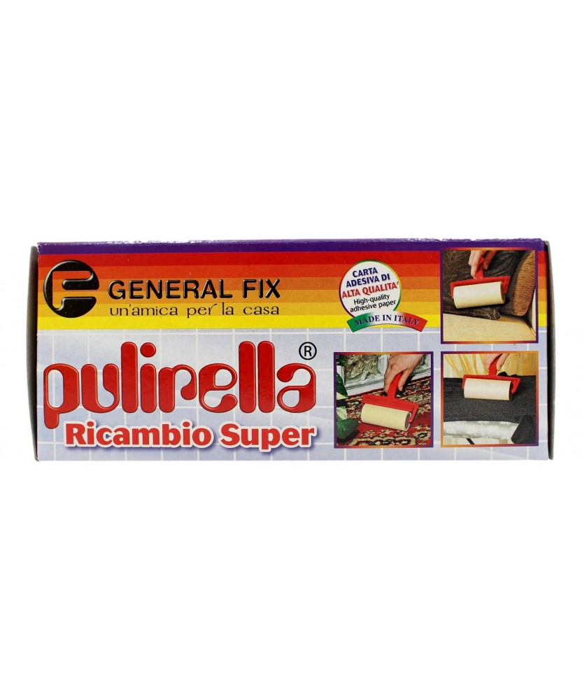 GENERAL FIX PULIRELLA SUPER SPAZZOLA ADESIVA RICAMBIO SUPER 1 PZ