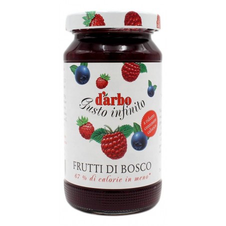 D'ARBO CONFETTURA A RIDOTTO CONTENUTO CALORICO FRUTTI DI BOSCO 220 GR