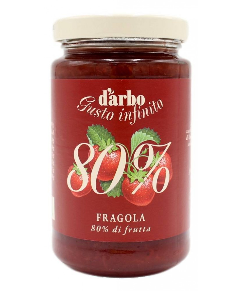 D'ARBO 80% DI FRUTTA CREMA DA SPALMARE DI FRAGOLA 250 GR