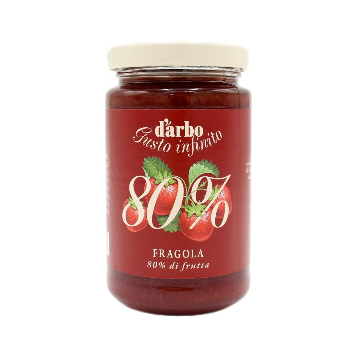 D'ARBO 80% DI FRUTTA CREMA DA SPALMARE DI FRAGOLA 250 GR