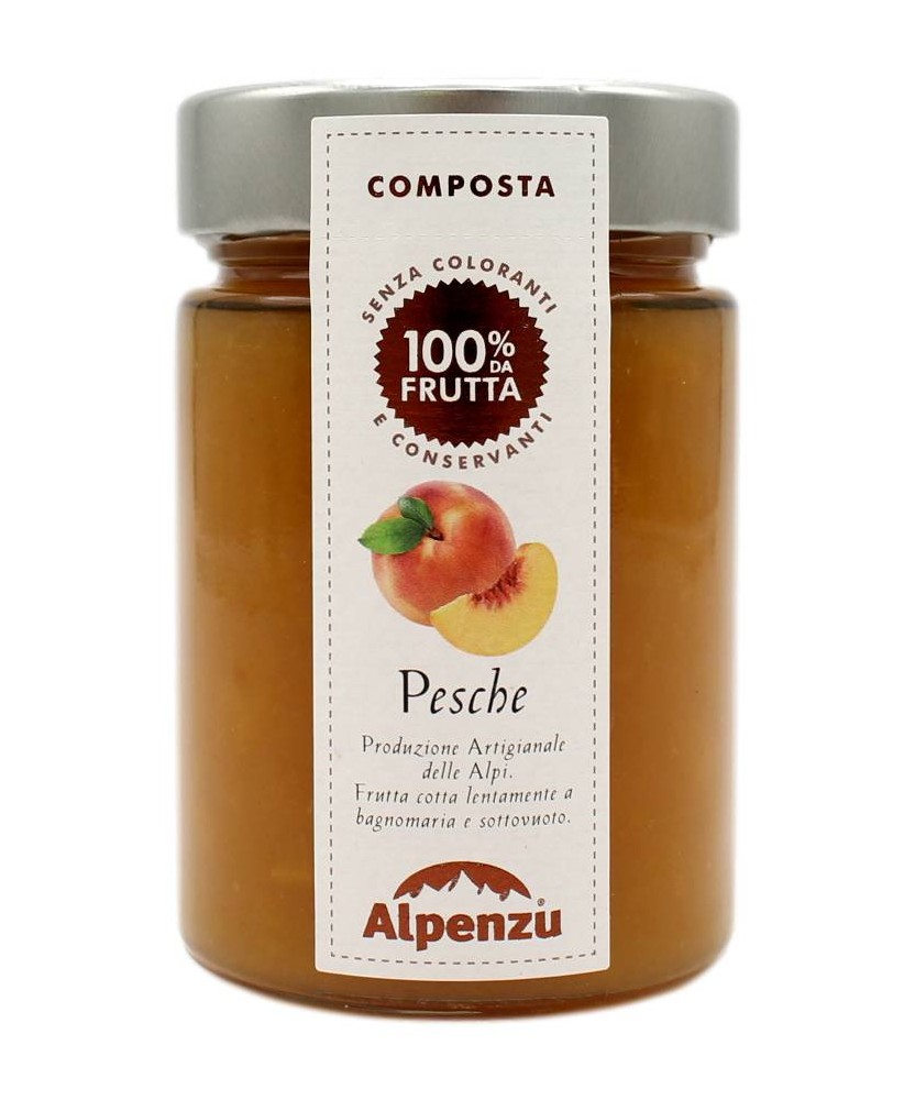Alpenzu Composta Di Pesche 100% Frutta 350 Gr
