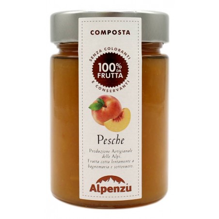 Alpenzu Composta Di Pesche 100% Frutta 350 Gr