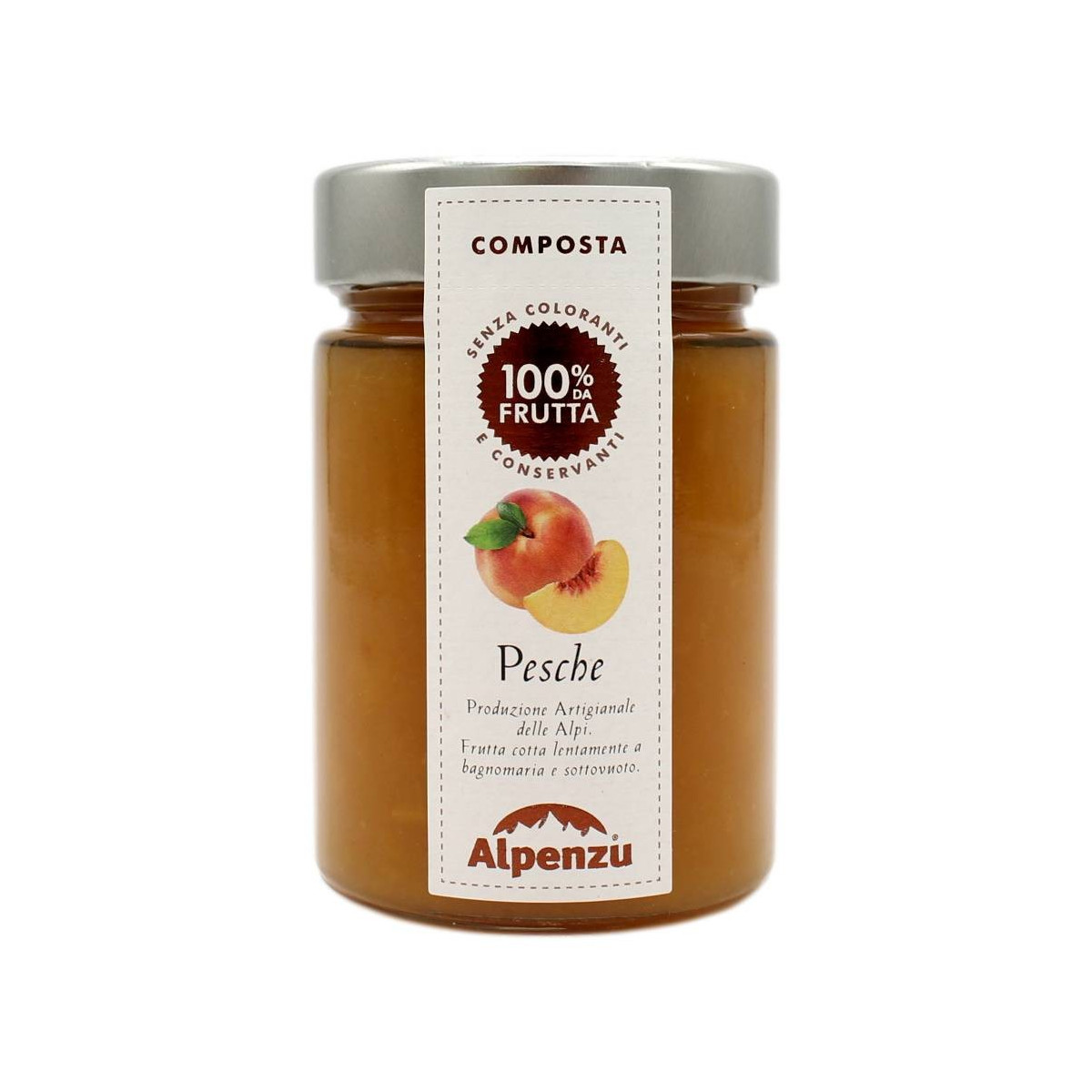 Alpenzu Composta Di Pesche 100% Frutta 350 Gr