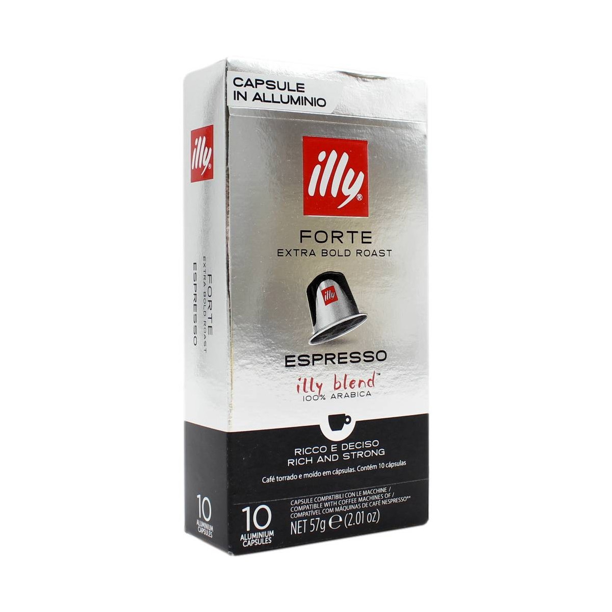 Illy Capsule Compatibili Nespresso Forte 10 Pz