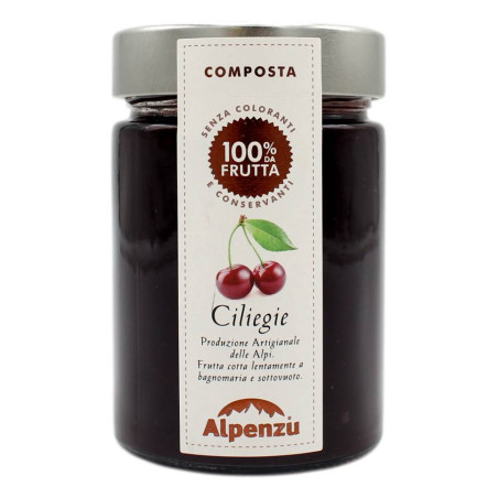 Alpenzu Composta Di Ciliegie 100% Frutta 350 Gr