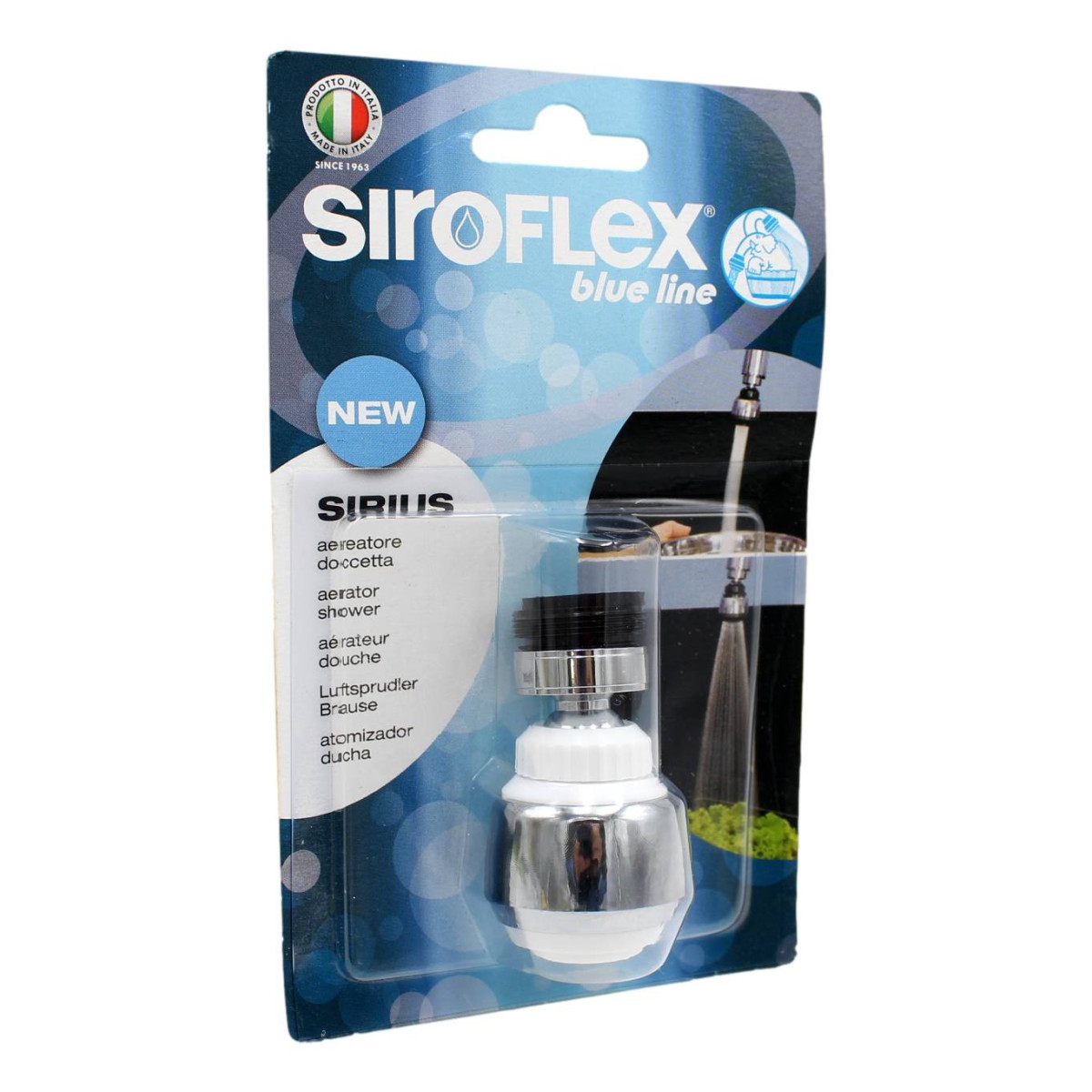 SIROFLEX SIRIUS AEREATORE DOCCETTA CON SNODO 5 CM 1 PZ