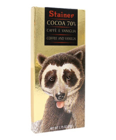 STAINER TAVOLETTA COCOA 70% CAFFE' E VANIGLIA 50 GR