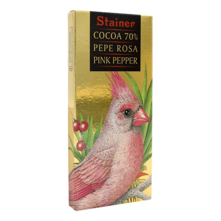 STAINER TAVOLETTA COCOA 70% PEPE ROSA 50 GR