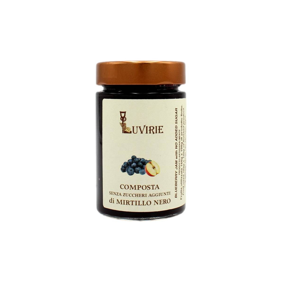 LUVIRIE COMPOSTA SENZA ZUCCHERI AGGIUNTI DI MIRTILLO NERO 210 GR