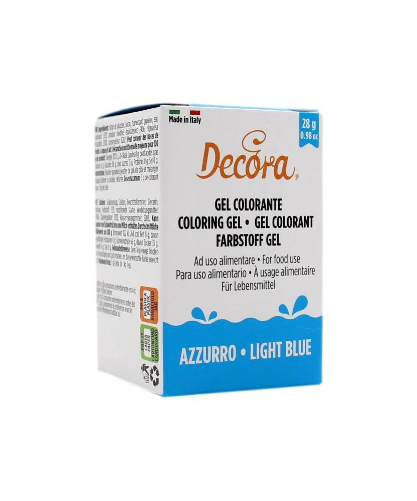 DECORA GEL COLORANTE AD USO ALIMENTARE AZZURRO 28 GR