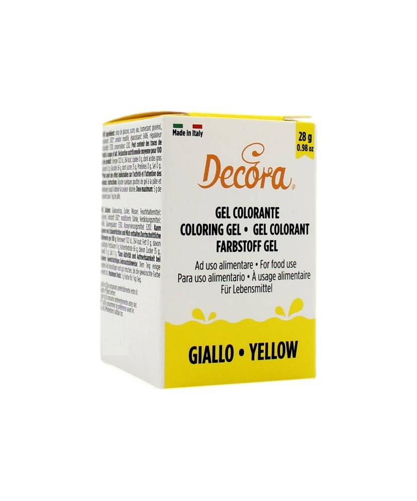 DECORA GEL COLORANTE AD USO ALIMENTARE GIALLO 28 GR