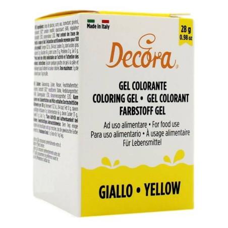 DECORA GEL COLORANTE AD USO ALIMENTARE GIALLO 28 GR
