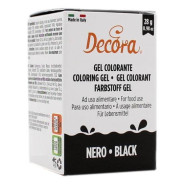 DECORA GEL COLORANTE AD USO ALIMENTARE NERO 28 GR