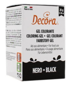 DECORA GEL COLORANTE AD USO ALIMENTARE NERO 28 GR