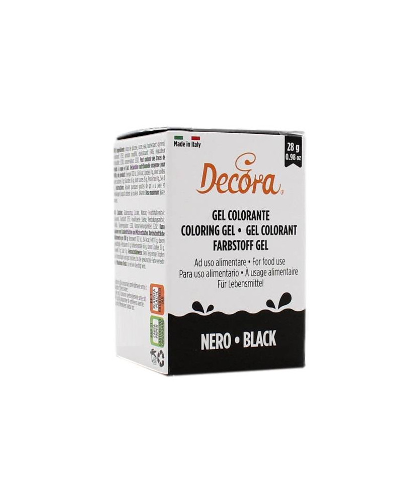 DECORA GEL COLORANTE AD USO ALIMENTARE NERO 28 GR