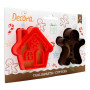 DECORA TAGLIAPASTA IN PLASTICA GINGERBREAD MAN E HOUSE 8X6.5/8X2 CM 2 PZ