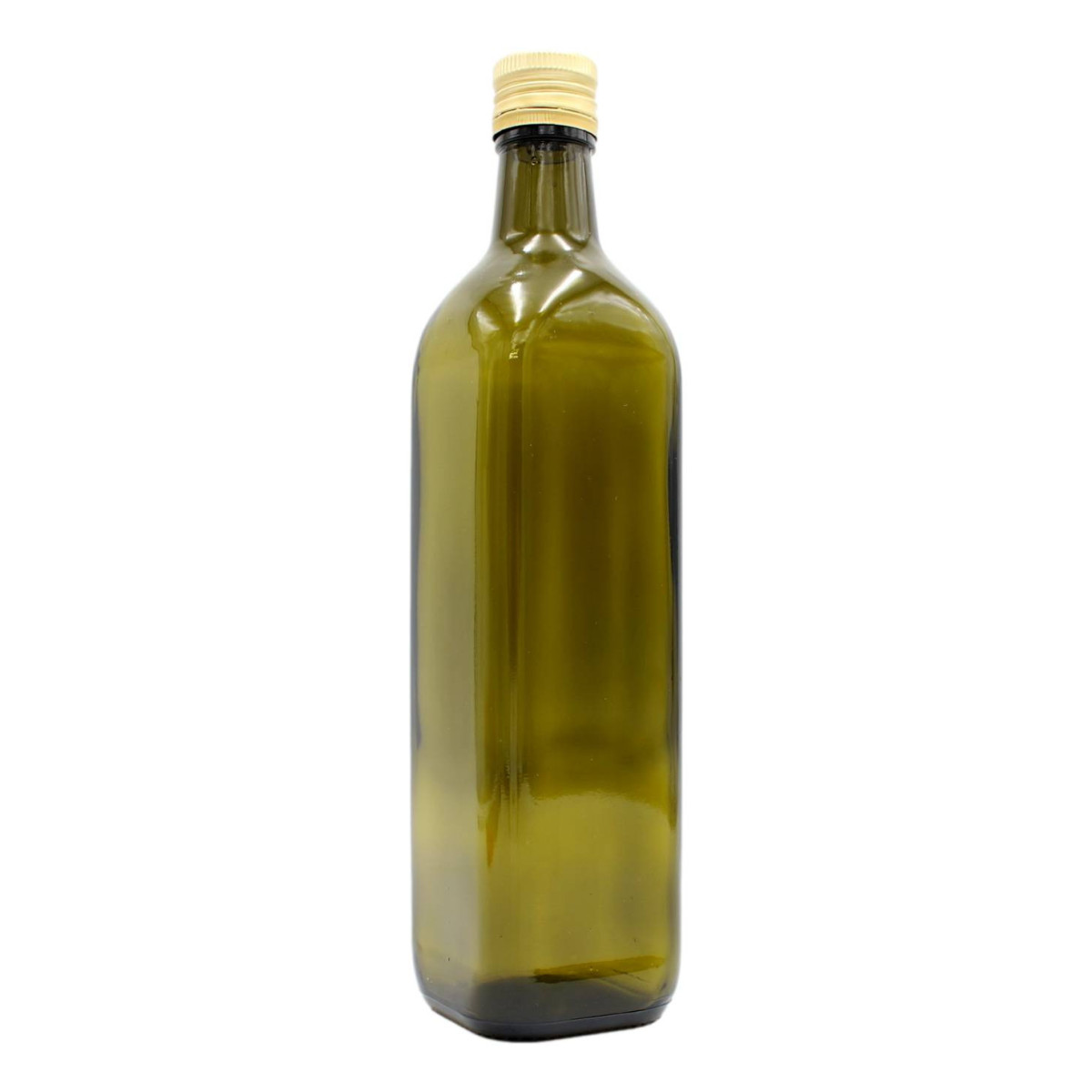 BOTTIGLIA DI VETRO SCURO PER OLIO CON TAPPO 750 ML