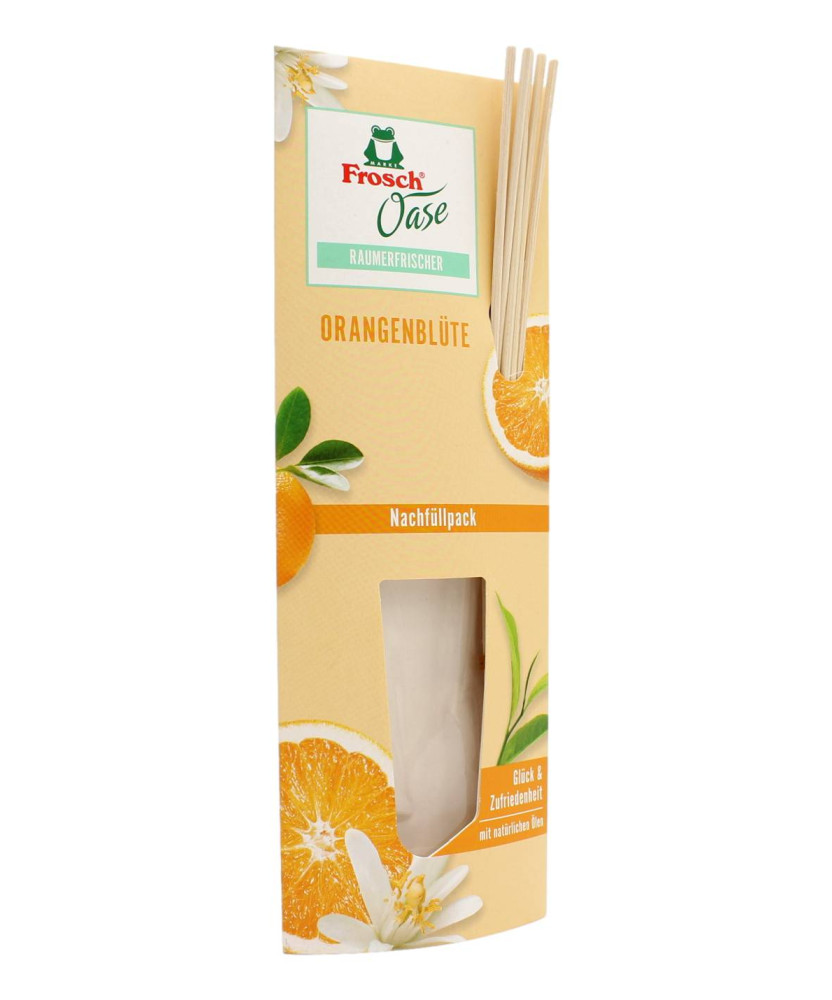 FROSCH OASE PROFUMO CASA FIOR D'ARANCIO CON OLI NATURALI CON BASTONCINI RICARICA 90 ML