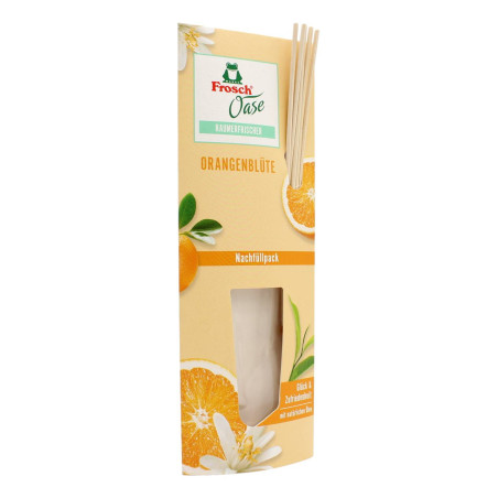 FROSCH OASE PROFUMO CASA FIOR D'ARANCIO CON OLI NATURALI CON BASTONCINI RICARICA 90 ML