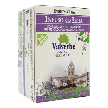 VALVERBE INFUSO DELLA SERA INTEGRATORE ALIMENTARE ERBORISTICO 20 FILTRI 20 GR