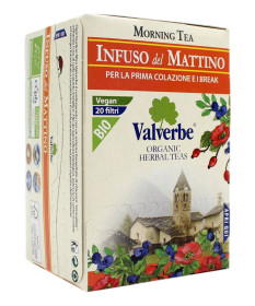 VALVERBE INFUSO DEL MATTINO MISCELA DI ERBE PER TISANA 20 FILTRI 30 GR