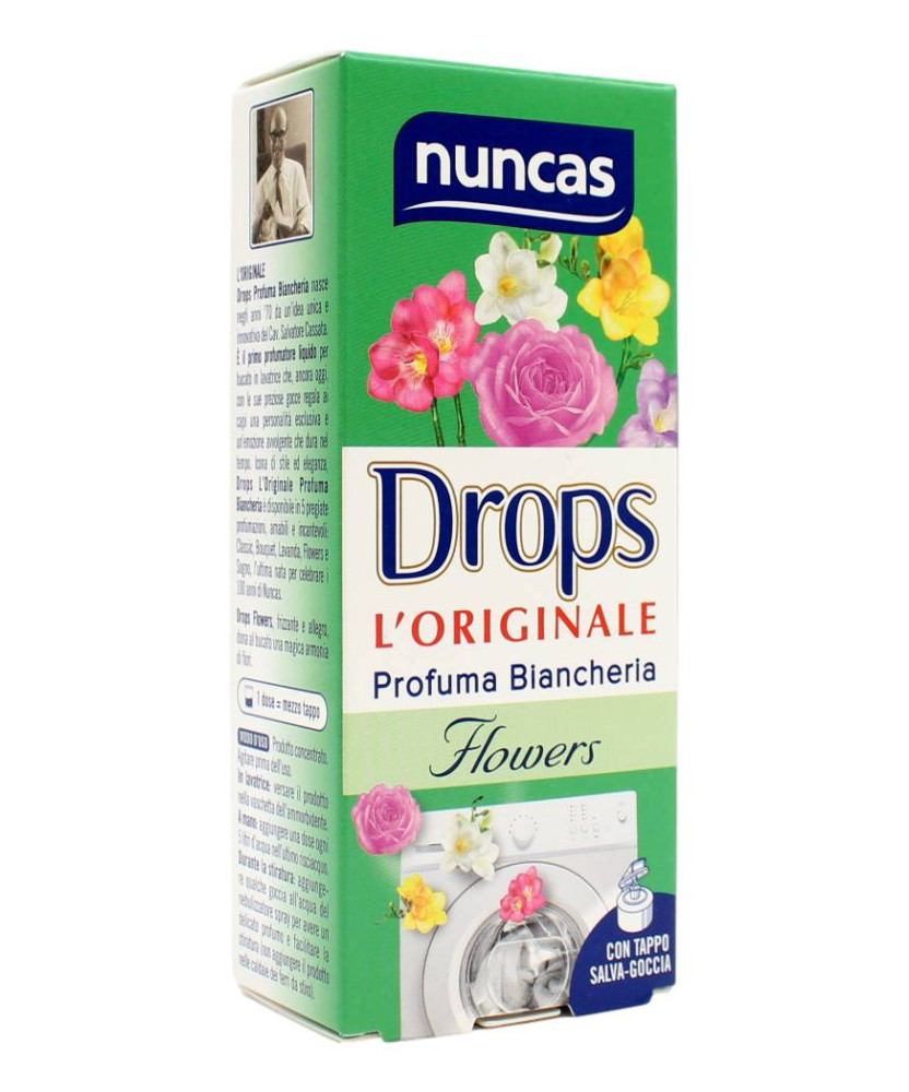 Nuncas Drops Profuma Biancheria Flowers 100 ML- Drogheria Olimpia