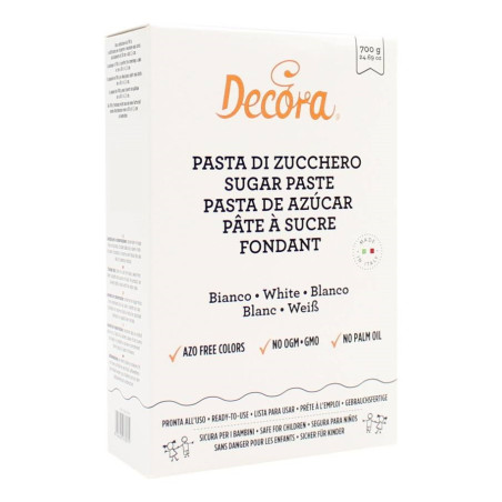 DECORA PASTA DI ZUCCHERO BIANCA 700 GR