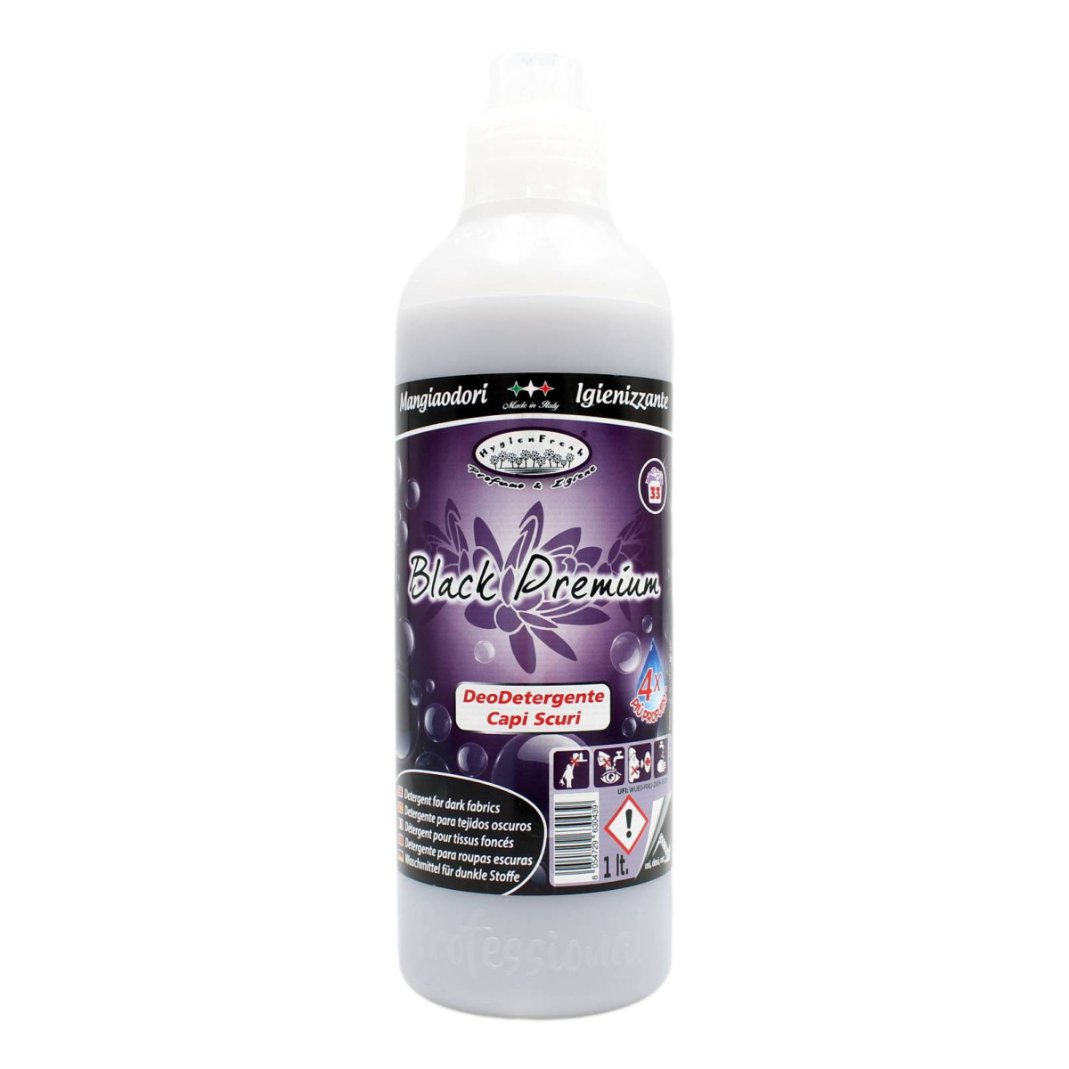 HYGIEN FRESH DEODETERGENTE CAPI SCURI BLACK PREMIUM 1 LT