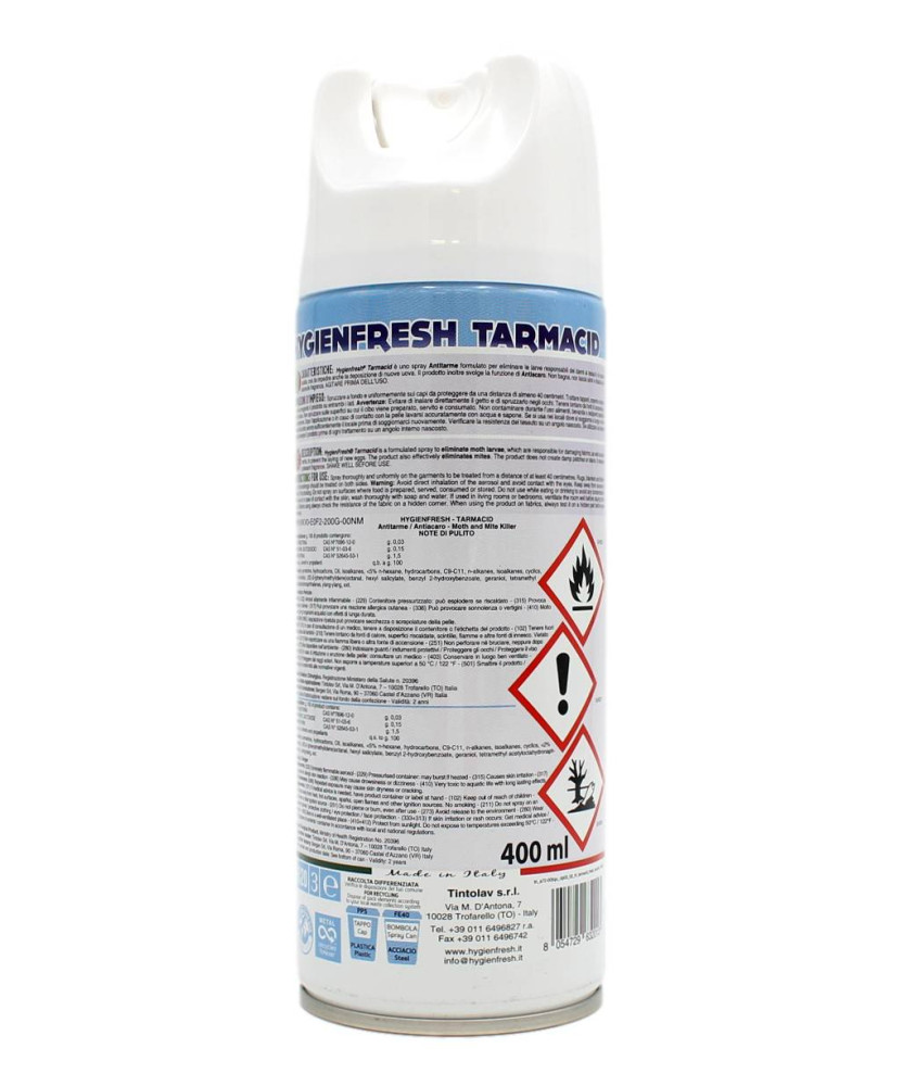 HYGIEN FRESH TARMACID ANTITARME ANTIACARO 400 ML
