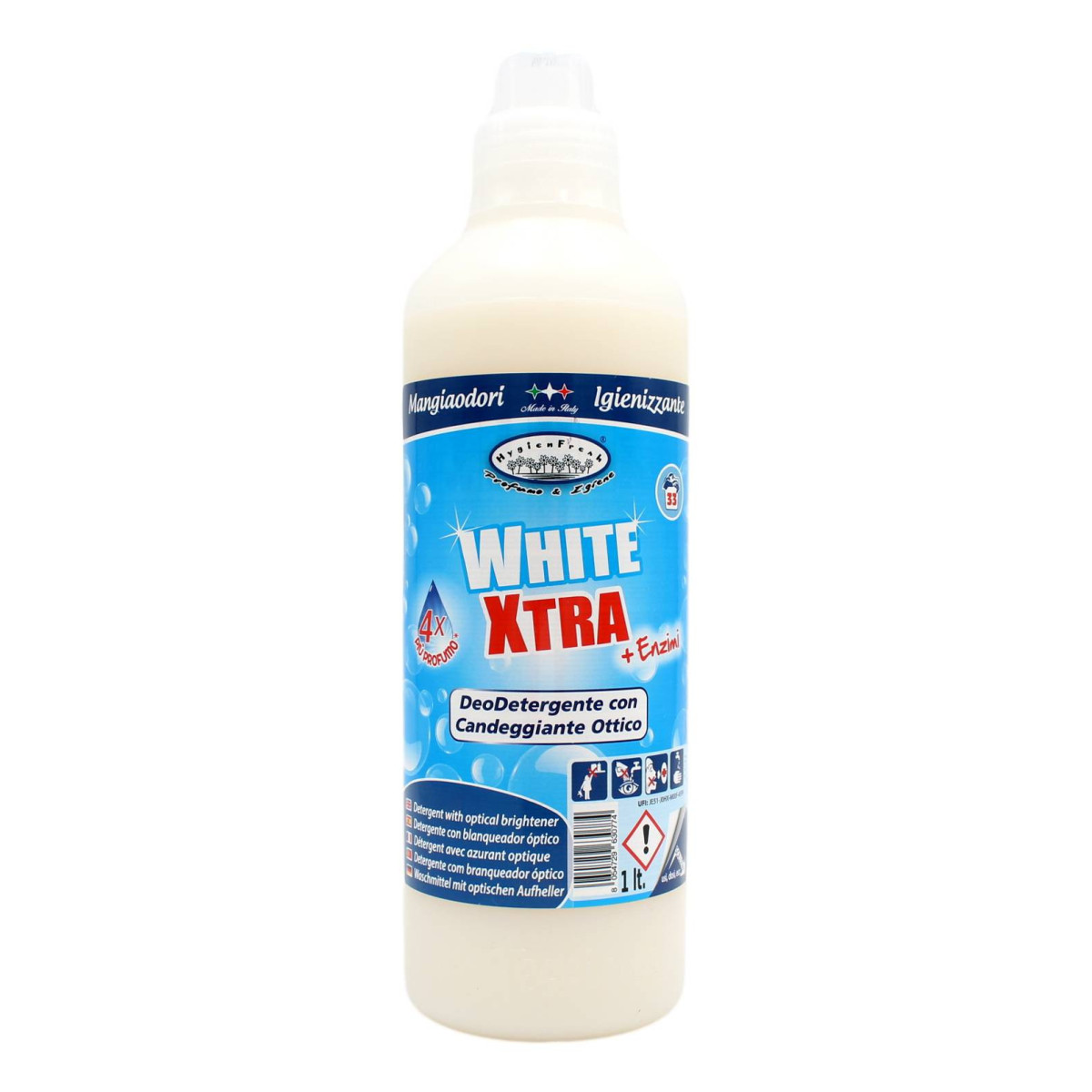 HYGIEN FRESH WHITE XTRA DEODETERGENTE CON CANDEGGIANTE OTTICO 1 LT