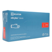 MERCATOR GUANTI MEDICALI MONOUSO IN NITRILE BLU TAGLIA L 100 PZ