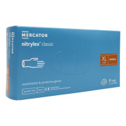 MERCATOR GUANTI MEDICALI MONOUSO IN NITRILE BLU TAGLIA XL 100 PZ