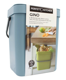 PERFETTO KITCHEN GINO IL BIDONCINO DEL PIANO CUCINA 5 LT COLOR AVIO 1 PZ