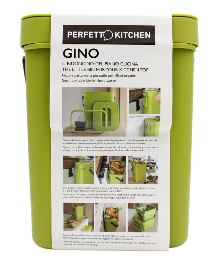 PERFETTO KITCHEN GINO IL BIDONCINO DEL PIANO CUCINA 5 LT COLOR MUSCHIO 1 PZ