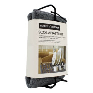 PERFETTO KITCHEN SCOLAPIATTI KIT TAPPETINO IN MICROFIBRA E GRIGLIA SCOLAPIATTI 9 POSTI 1 PZ