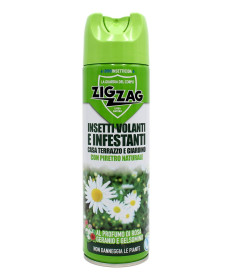 ZIG ZAG IDROINSETTICIDA INSETTI VOLANTI E INFESTANTI CASA TERRAZZO E GIARDINO CON PIRETRO NATURALE 500 ML