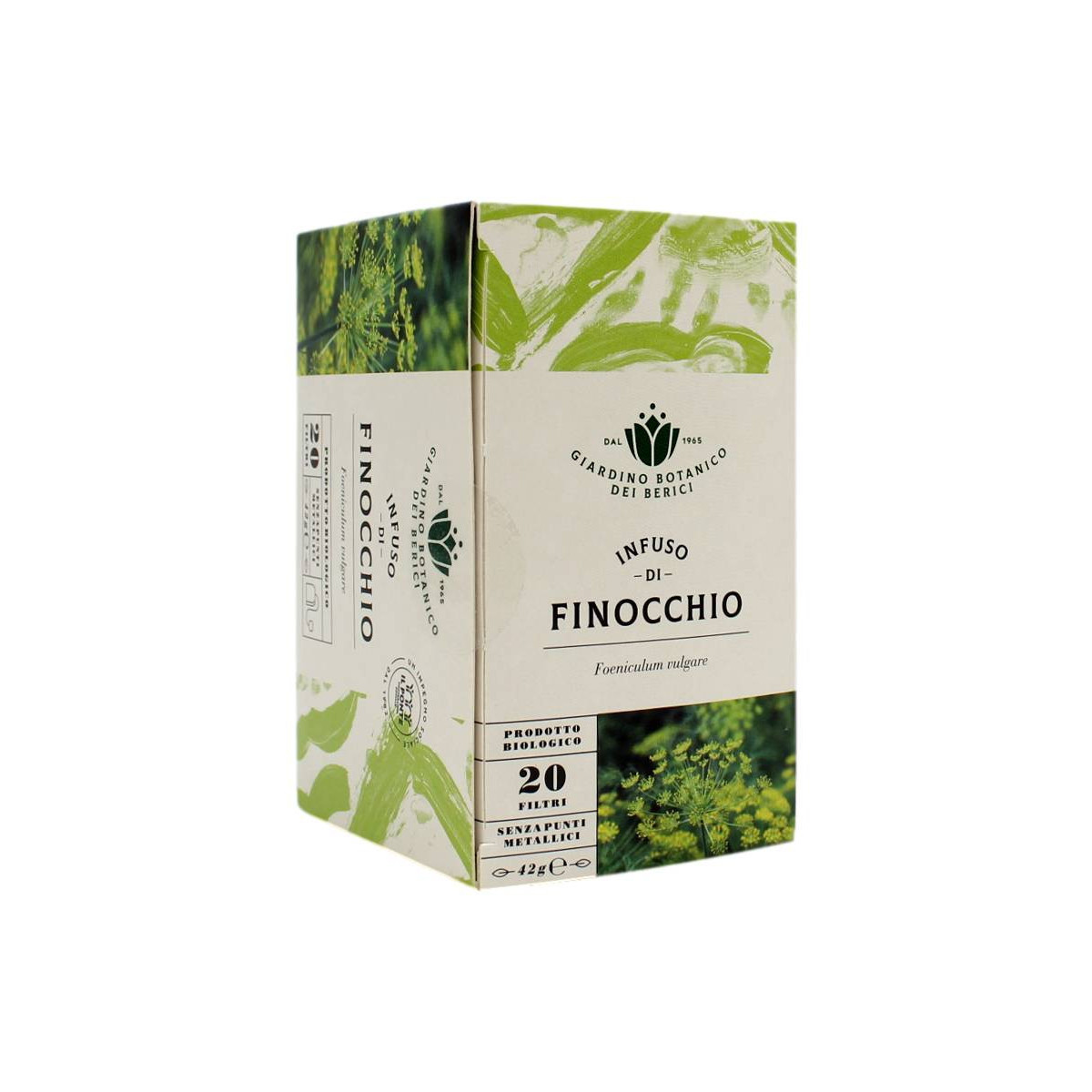 GIARDINO BOTANICO DEI BERICI INFUSO BIOLOGICO DI FINOCCHIO 20 FILTRI 42 GR