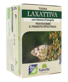 VALVERBE TISANA LAXATTIVA CON SENNA E FRAGOLA PER FAVORIRE IL TRANSITO INTESTINALE 20 FILTRI 30 GR