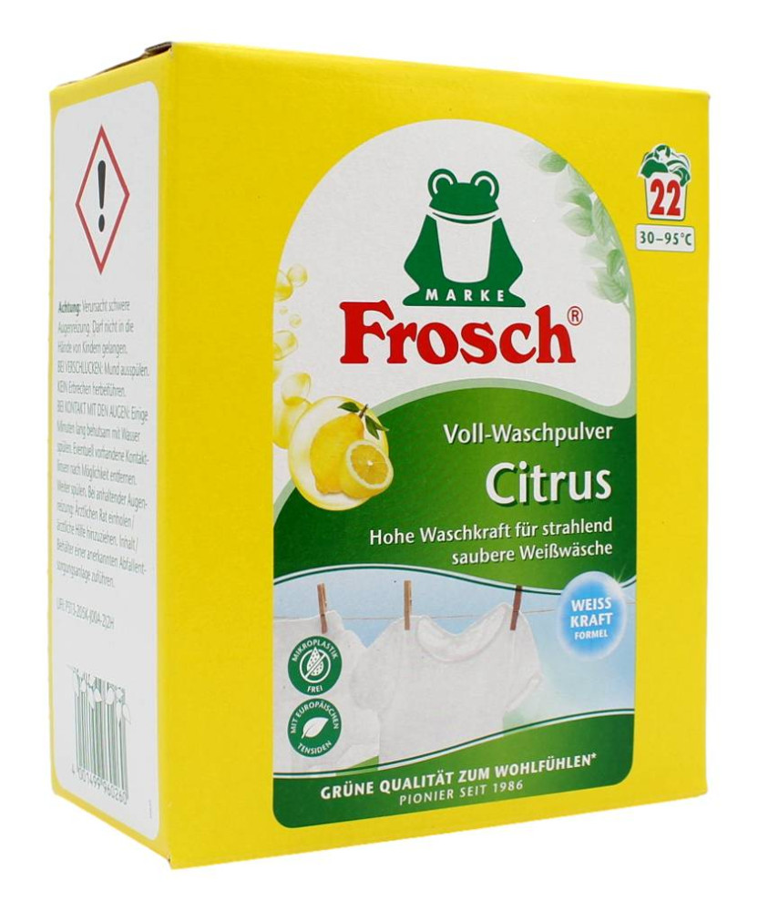 FROSCH DETERSIVO IN POLVERE CITRUS PER CAPI BIANCHI 1,450 KG