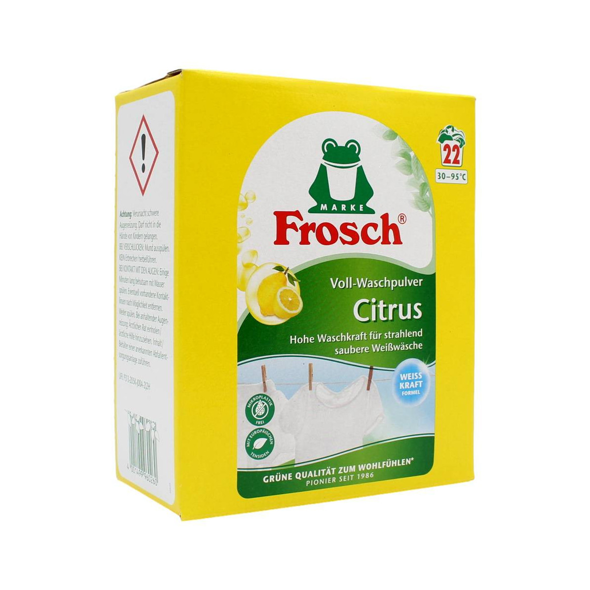 FROSCH DETERSIVO IN POLVERE CITRUS PER CAPI BIANCHI 1,450 KG