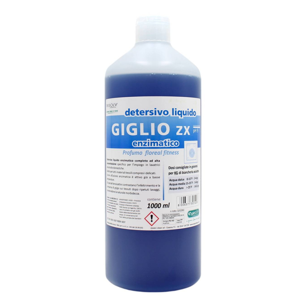 ESSECI RESOLV GIGLIO ZX DETERSIVO LIQUIDO ENZIMATICO 1 LT