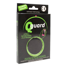 Q-GUARD PIASTRA IN PIETRA SHUNGITE CONTRO L'ELETTROSMOG PER PC, TV E CONSOLLE DA GIOCO 1 PZ